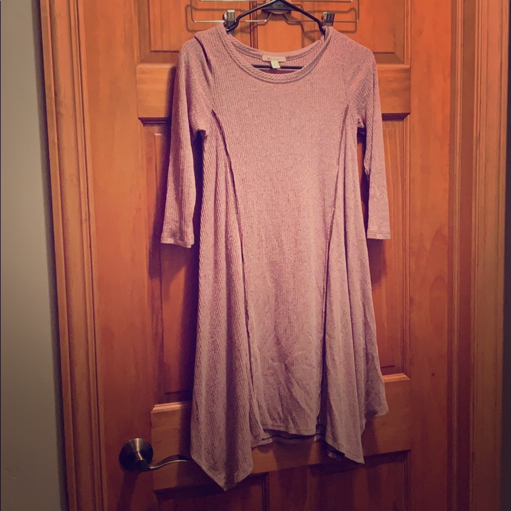 Long sleeve swing dress